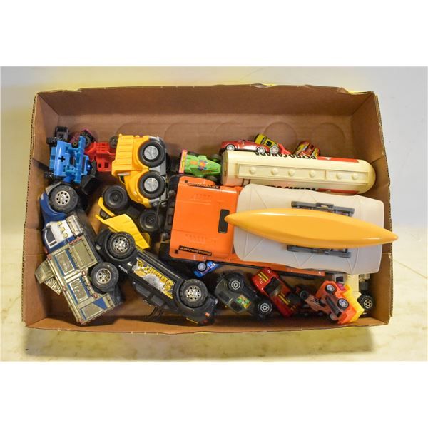 FLAT OF CARS AND TRUCKS