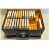Image 1 : VINTAGE CASSETTE STORAGE CASE WITH CASSETTES
