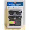 Image 1 : NEW SUNGLASS READERS 2 PK W/ CASES. +1.50