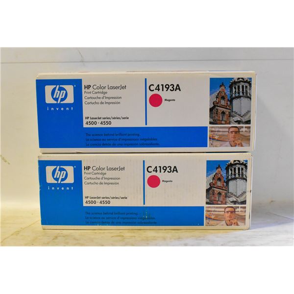 2 BOXES HP C4193A MAGENTA INKJET INK
