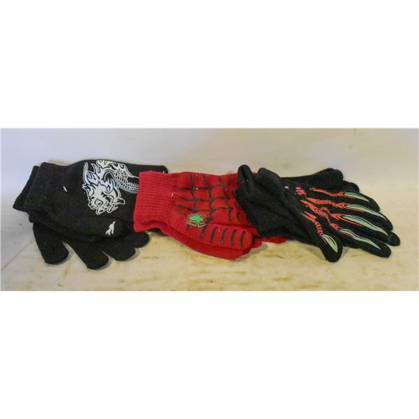 6 PAIRS OF NEW MINI STRETCH GLOVES