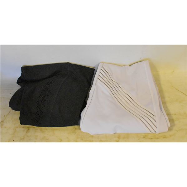 2 PAIRS OF LADIES MED LEGGINGS