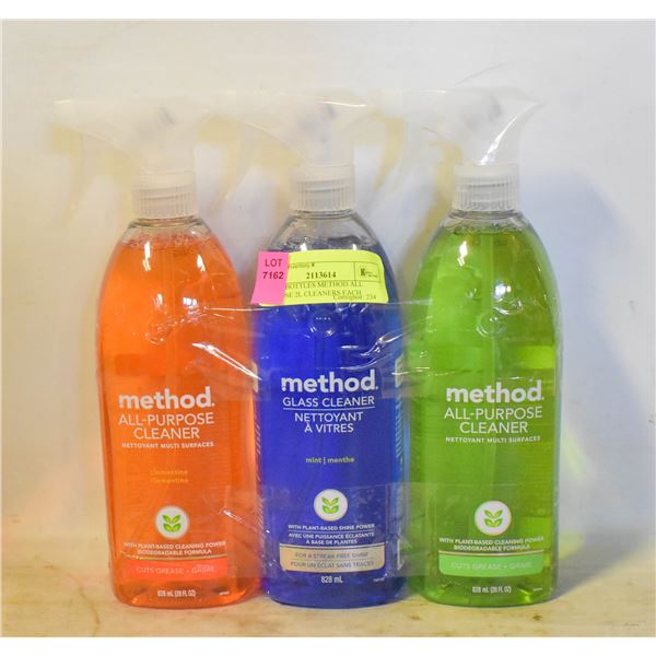 NEW 3 BOTTLES METHOD ALL PURPOSE 2L CLEANERS EACH