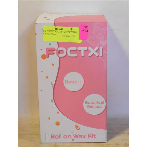 NEW FOCTXI ROLL ON WAX KIT FOR HAIR REMOVAL