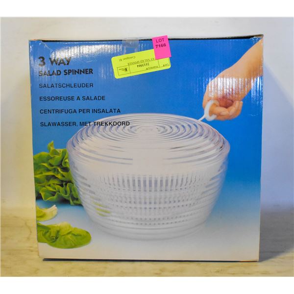 NEW 3 WAY SALAD SPINNER