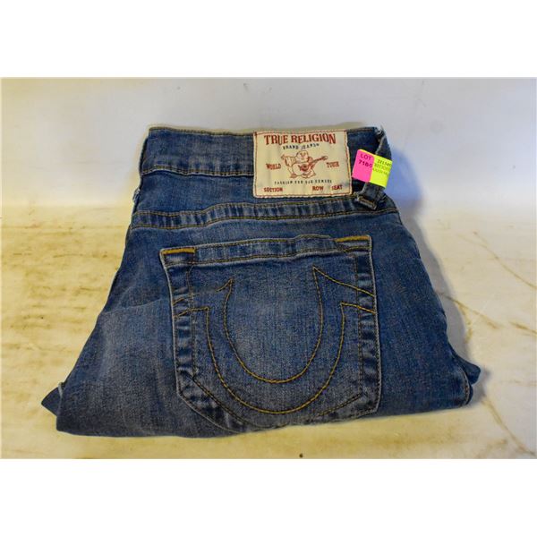 MENS TRUE RELIGION JEANS 34 ROCCO RELAXED SKINNY