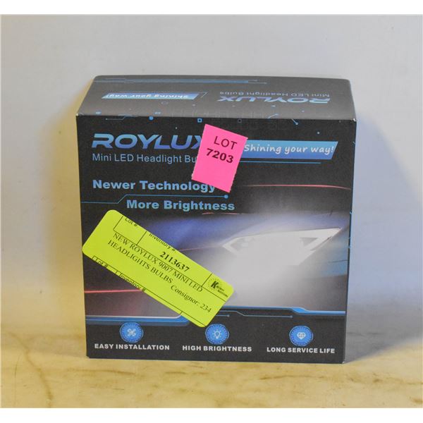 NEW ROYLUX 9007 MINI LED HEADLIGHTS BULBS