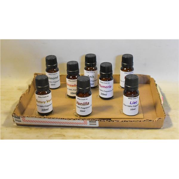 NEW 8 BOTTLES FRAGRANCE 10ML OILS ASSORTED SCENTS