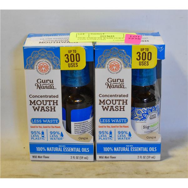 NEW 2 MOUTH WASH GURA NADA CONCENTRATED