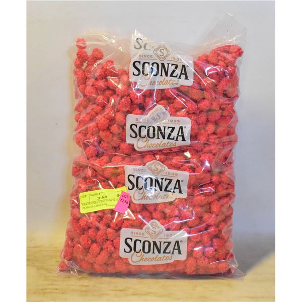 NEW SCONZA 5LBS FRENCH BURNT PEANUTS LARGE BAG