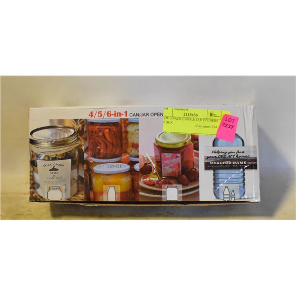 NEW 3 PACK CANS & JAR OPENERS IN BOX