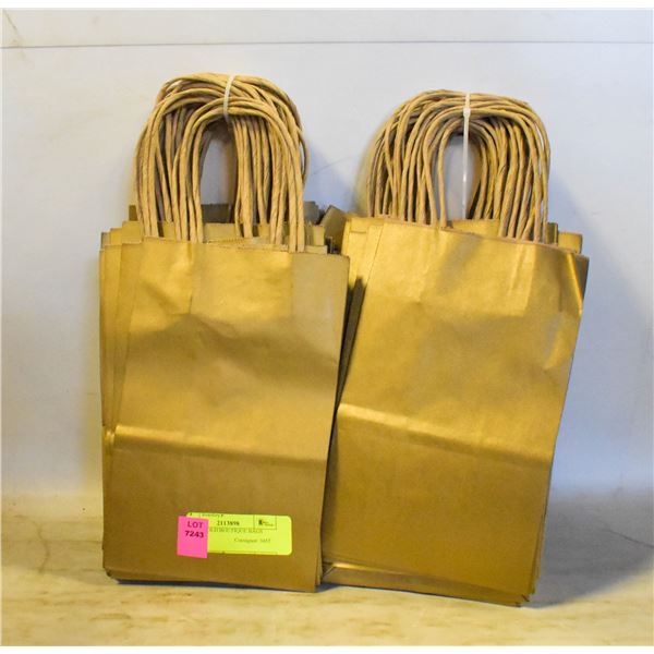 NEW 50 PAPER BAGS 5X3X13