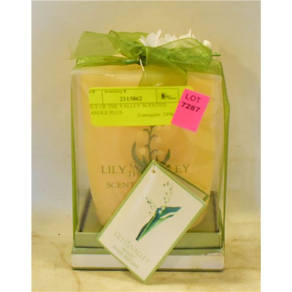 LILY OF THE VALLEY SCENTED CANDLE PLUS