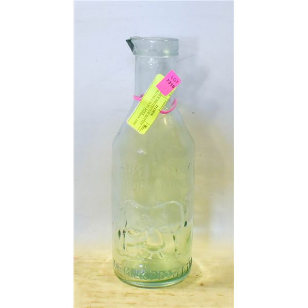 THE MILK PROTECTOR BOTTLE ABSOLUTELY PURE MIKK