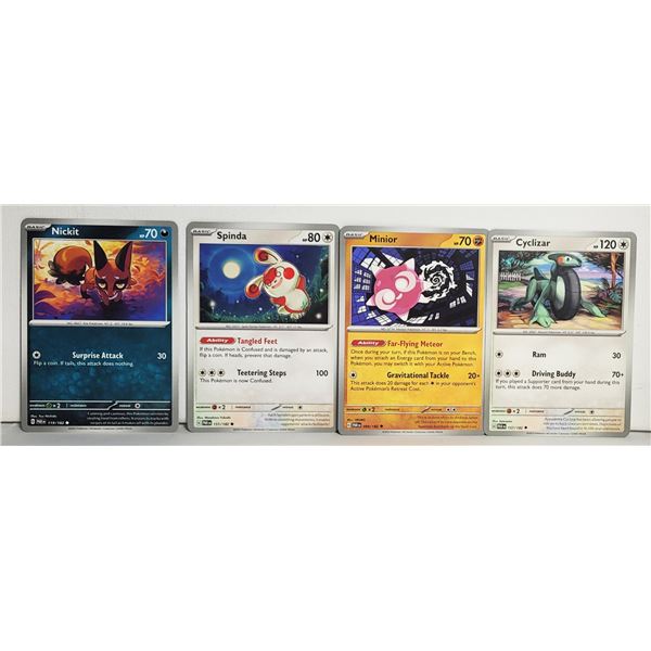 4)  LOT OF 4 BASIC SCARLET & VIOLET PARADOX