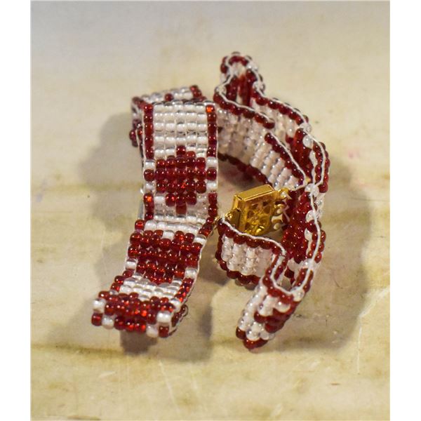 WHITE & BLACK BEADED BRACELETS