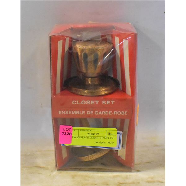 NEW VINTAGE CLOSET HANDLES