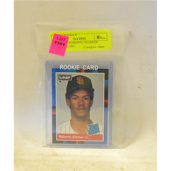 1988 LEAF ROBERTO ALOMAR ROOKIE CARD