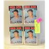 Image 1 : LOT OF 4 TOPPS 1986 ROGER CLEMENS CARDS