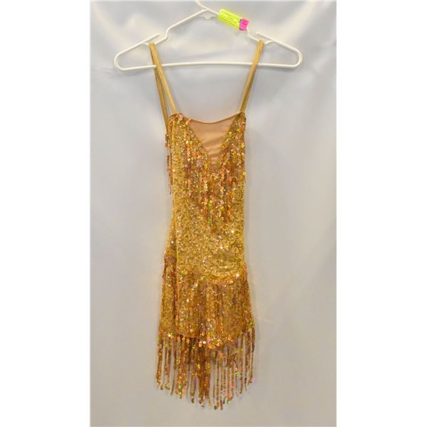 FIGURE SKATING COSTUME SEQUINED SIZE 10-12