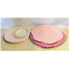Image 1 : PINK/WHITE SERVING PLATES