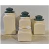 Image 1 : 4PC CANISTER SET - MISSING ONE LID, OTHER 3 ARE
