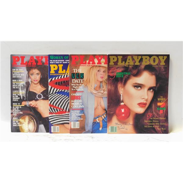 PLAYBOY 1986 X4