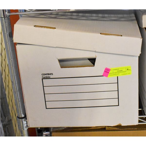 BOX OF VINTAGE PLAYBOY MAGAZINES ETC