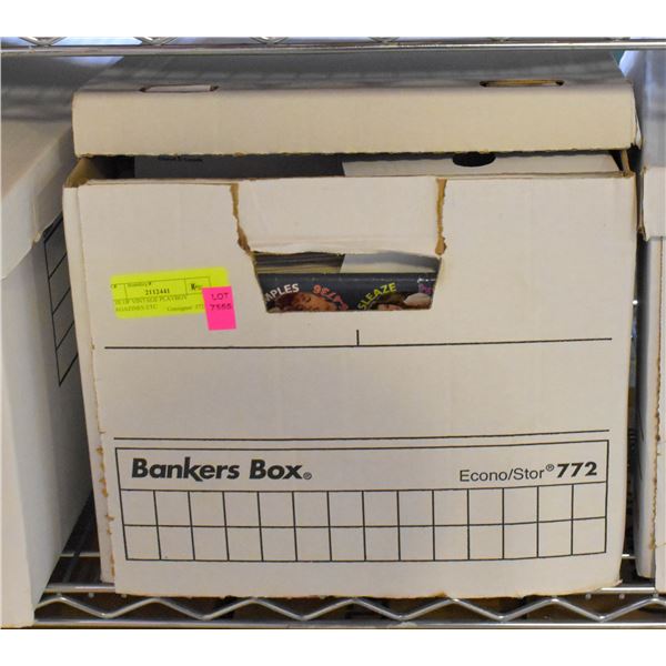 BOX OF VINTAGE PLAYBOY MAGAZINES ETC