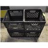 Image 1 : LOT OF 4 MILK CRATES