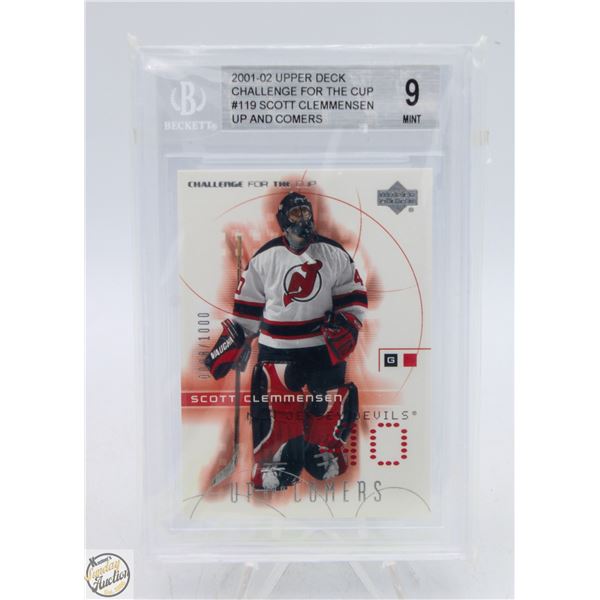 BECKETT GRADED 9 MINT 2001-02 UPPERDECK CHALLENGE