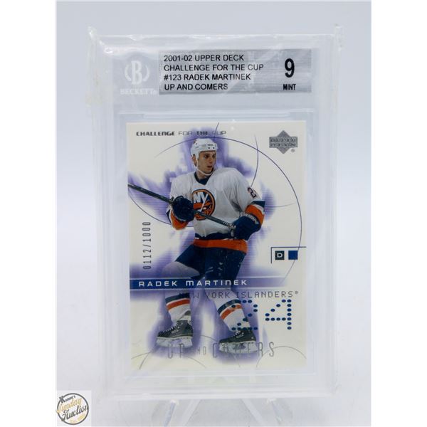 BECKETT GRADED 9 MINT 2001-02 UPPERDECK CHALLENGE
