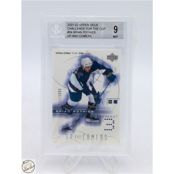 BECKETT GRADED 9 MINT 2001-02 UPPERDECK CHALLENGE