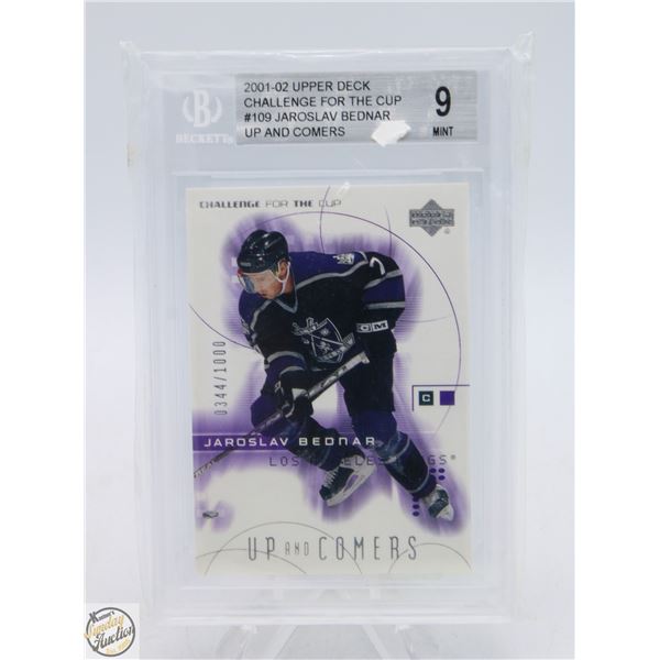 BECKETT GRADED 9 MINT 2001-02 UPPERDECK CHALLENGE