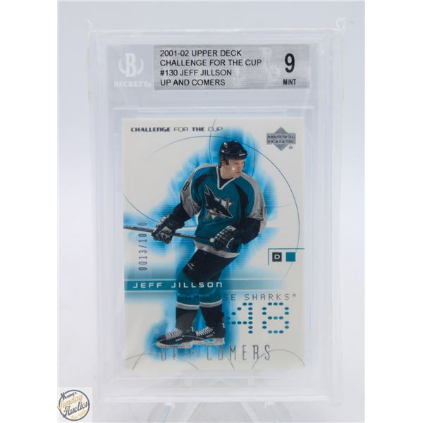 BECKETT GRADED 9 MINT 2001-02 UPPERDECK CHALLENGE