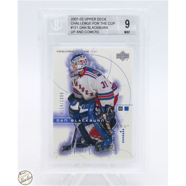 BECKETT GRADED 9 MINT 2001-02 UPPERDECK CHALLENGE