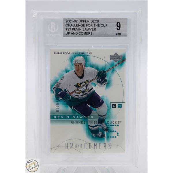 BECKETT GRADED 9 MINT 2001-02 UPPERDECK CHALLENGE