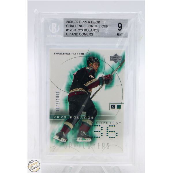 BECKETT GRADED 9 MINT 2001-02 UPPERDECK CHALLENGE