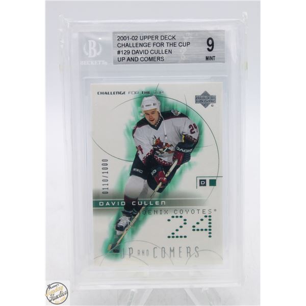 BECKETT GRADED 9 MINT 2001-02 UPPERDECK CHALLENGE