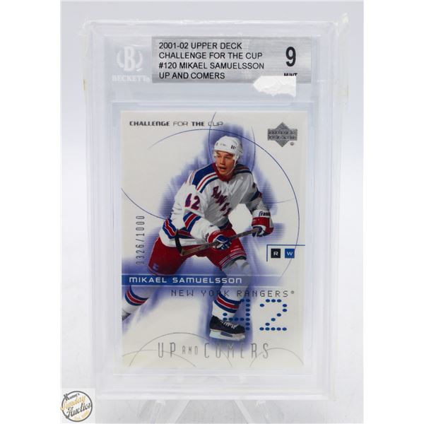 BECKETT GRADED 9 MINT 2001-02 UPPERDECK CHALLENGE