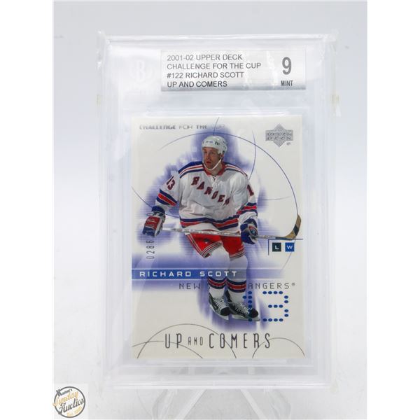 BECKETT GRADED 9 MINT 2001-02 UPPERDECK CHALLENGE