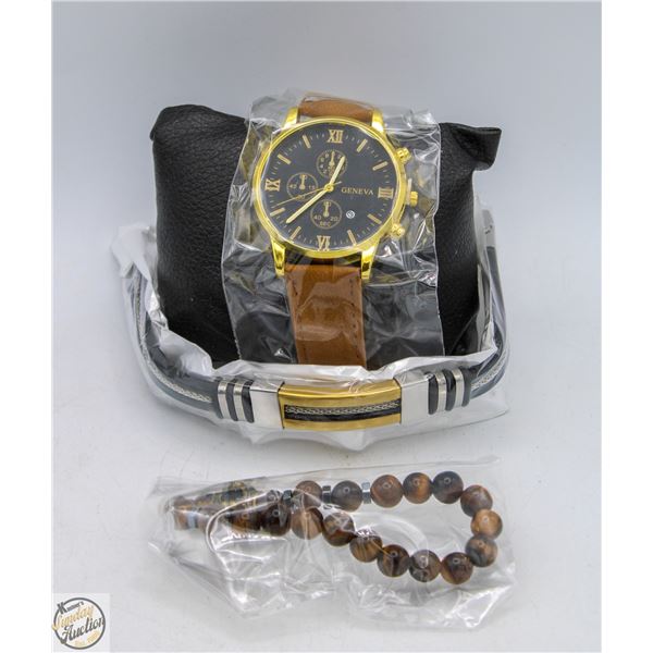 GENEVA 3 PIECE WATCH SET