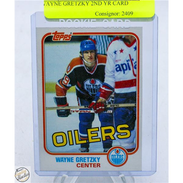 WAYNE GRETZKY 2ND YR CARD