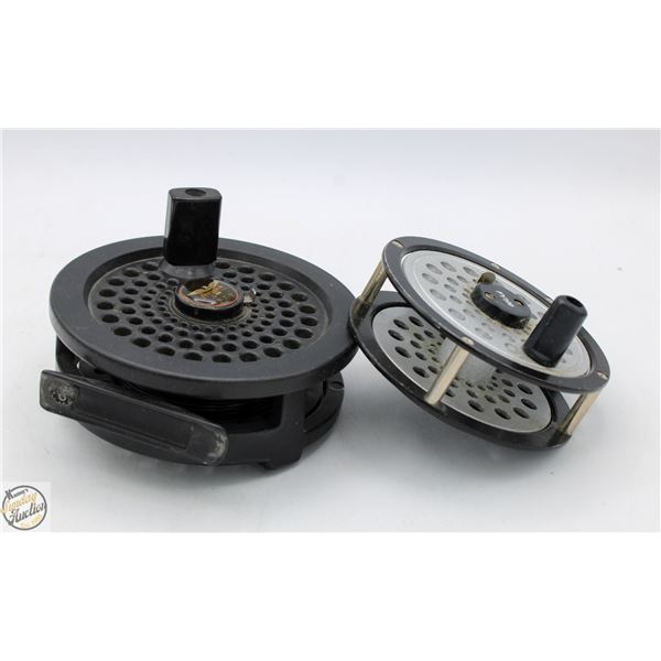 2 VINTAGE FLY FISHING REELS FENWICK,
