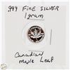 Image 1 : #3307-CANADIAN .999 FINE SILVER 1 GRAM WITH