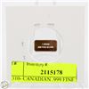 Image 2 : #3310- CANADIAN .999 FINE SILVER 1 GRAM TOKEN