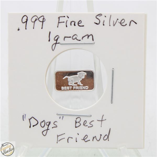 #3312- CANADIAN .999 FINE SILVER 1 GRAM TOKEN