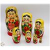 Image 1 : HANDPAINTED RUSSIAN MATRIOSHKA SET