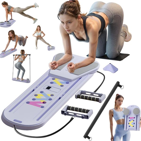 BRAND NEW LERPIO PILATES BOARD REFORMER SET PURPLE