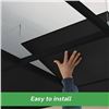 Image 1 : NEW W BOX 12PK STICKGOO BLACK CEILING DROP TILES